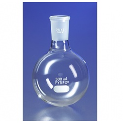 Bình cầu đáy tròn, cổ nhám Pyrex-USA